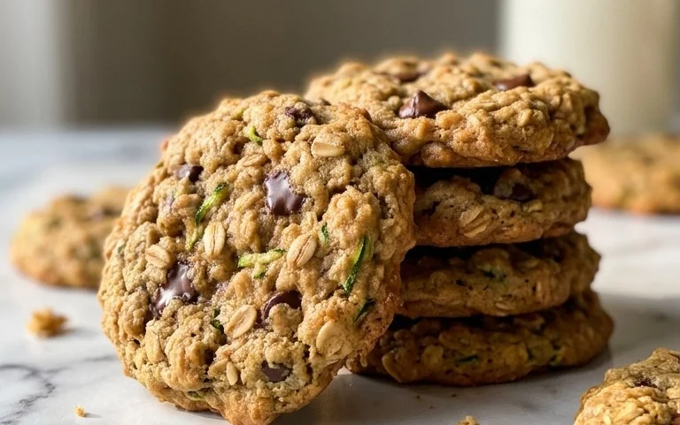 Healthy Zucchini Oatmeal Cookies