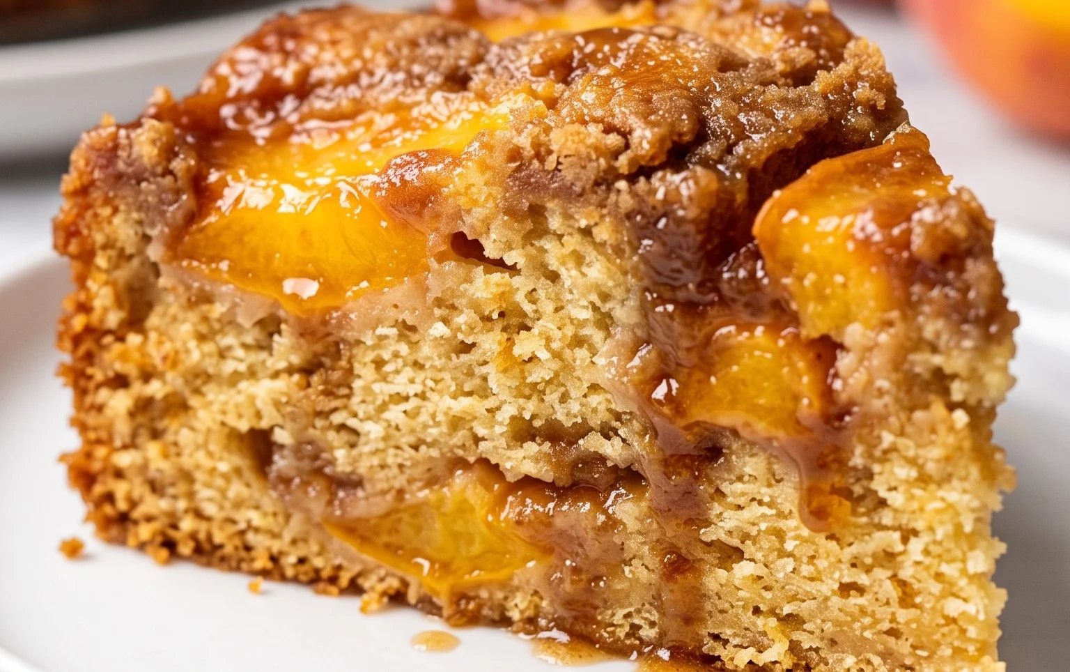Brown Sugar Peach Cake