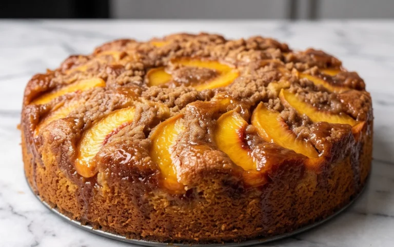 Brown Sugar Peach Cake