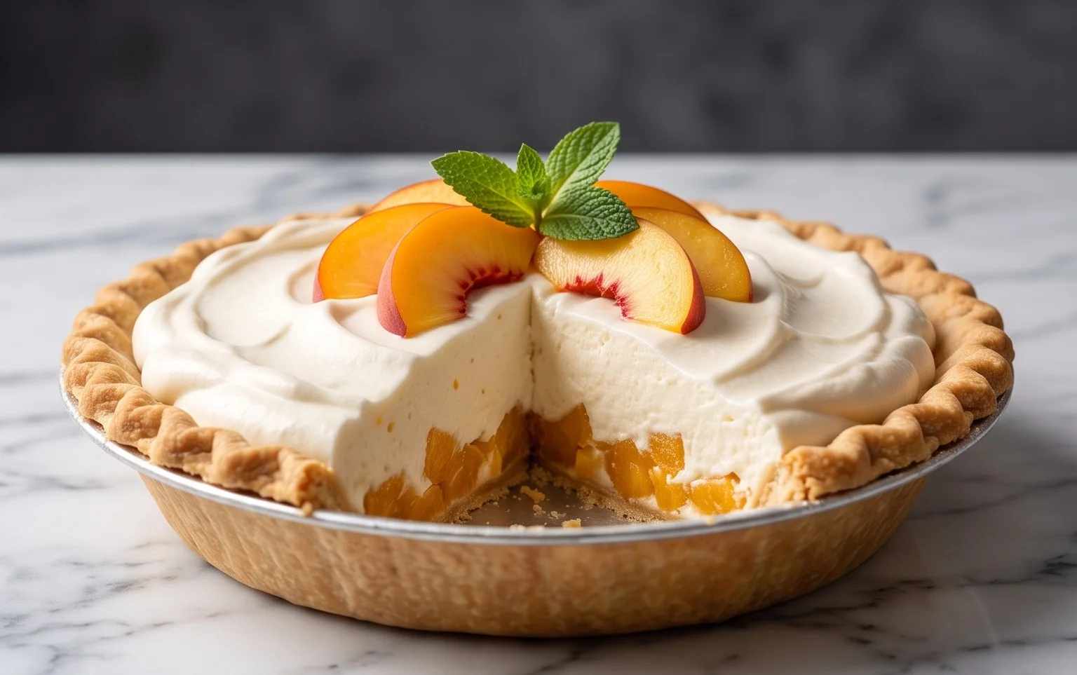 Peach Chiffon Pie