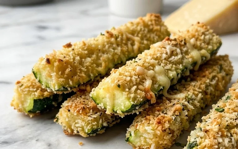 Parmesan Crusted Zucchini Sticks