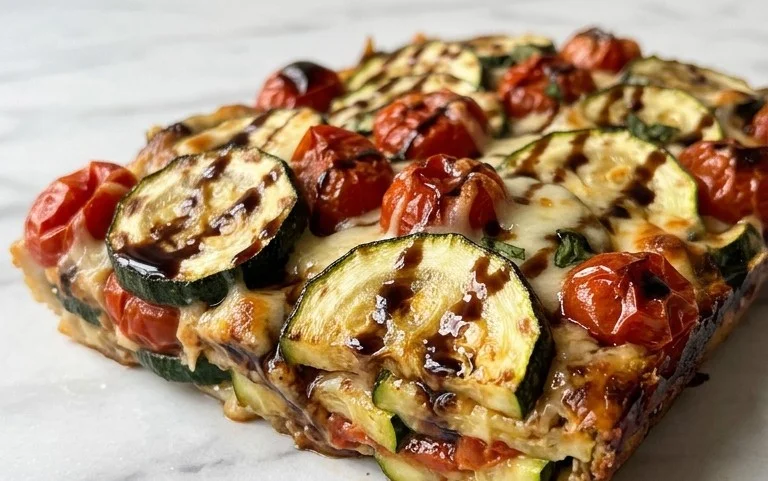 Balsamic Zucchini Tomato Bake